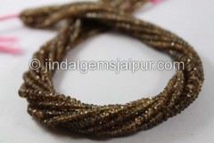 Andalusite Micro Cut Roundelle Beads