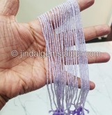 Lavender quartz micro cut beads