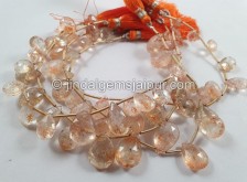 Sunstone Faceted Pear Beads -- SNSA39