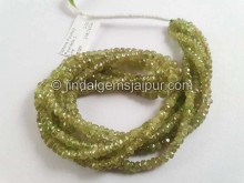 Sphene Faceted Roundelle Beads