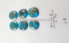 Copper Mohave Turquoise Rose Cut Slices -- DETRQ220