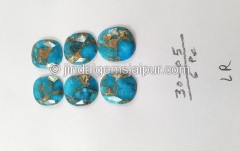 Copper Mohave Turquoise Rose Cut Slices -- DETRQ220 Copper Mohave Turquoise Rose Cut Slices -- DETRQ220