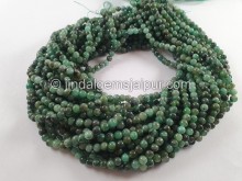 Emerald Smooth Round Beads