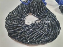 Blue Sapphire Faceted Round Beads -- SPPH192