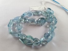 Aquamarine Plain Nuggets Beads -- AQMA221 Aquamarine Plain Nuggets Beads -- AQMA221