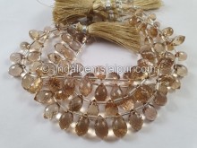Champagne Citrine Faceted Chandelier Drops Beads -- CMCT8