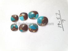 Copper Lava Mohave Turquoise Rose Cut Slices