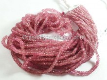 Pink Tourmaline Faceted Roundelle Beads