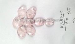 Morganite Rose Cut Slices