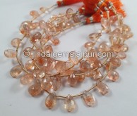 Sunstone Faceted Pear Beads -- SNSA40