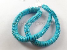 Turquoise Arizona Smooth Tyre Shape Beads