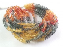Multi Songea Sapphire Faceted Drop Beads -- SPPH206