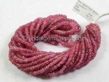 Red Spinel Smooth Roundelle Beads -- RDSP3