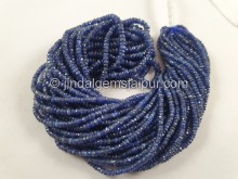 Blue Sapphire Faceted Roundelle Beads -- SPPH162 Blue Sapphire Faceted Roundelle Beads -- SPPH162