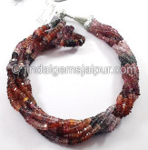 Multi Spinel Step Cut Bolt Shape Beads
