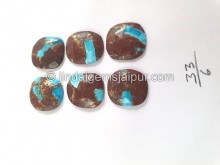 Copper Lava Mohave Turquoise Rose Cut Slices