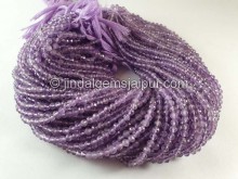 Pink Amethyst Faceted Round Beads -- PNAMA59