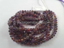Amethyst Cacoxenite Smooth Roundelle Beads -- AMCXT3