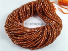 Spessartite Cut Cube Beads