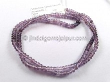 Purple Spinel Shaded Smooth Roundelle Beads