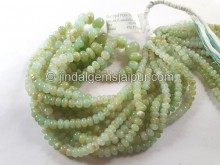 Blue Opal Smooth Roundelle Beads