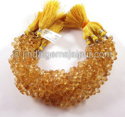 Citrine Faceted Drops Shape Beads