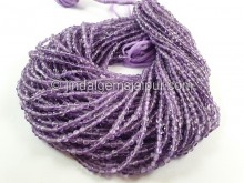 Pink Amethyst Faceted Coin Beads -- PNAMA54