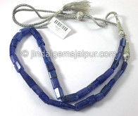 Tanzanite Step Cut Pipe Shape Beads