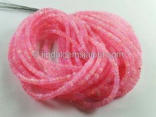 Pink Ethiopian Opal Smooth Roundelle Beads - ETOPA170