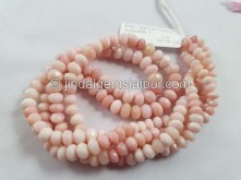 Pink Opal Faceted Roundelle Beads -- POP55
