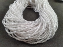 Crystal Quartz Cut Cube Beads