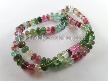 Tourmaline Smooth Roundelle Beads -- TURA482 Tourmaline Smooth Roundelle Beads -- TURA482