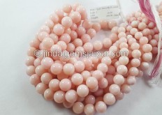 Pink Opal Smooth Round Balls -- POP71