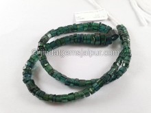 Blue Tourmaline Step Cut Bolt Beads -- TOURBG133 Blue Tourmaline Step Cut Bolt Beads -- TOURBG133