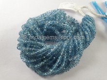 Aquamarine Offiki Faceted Roundelle Beads -- AQMA230 Aquamarine Offiki Faceted Roundelle Beads -- AQMA230