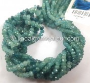 Grandidierite Faceted Roundelle Beads -- GRDRT83 Grandidierite Faceted Roundelle Beads -- GRDRT83