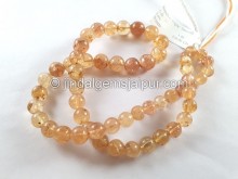 Imperial Topaz Smooth Balls Beads