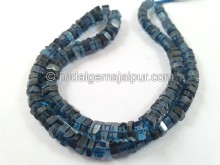 London Blue Topaz Step Cut Roundelle Beads
