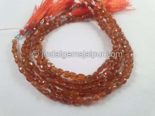 Orange Kyanite Faceted Nugget Beads
