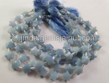 Blue Opal Faceted Star Beads --  BLOP10