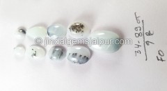 Peru Blue Opal Smooth Cabochons