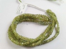 Sphene Faceted Roundelle Beads