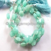 Amazonite Faceted Flower Beads