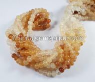 Orange Aventurine Smooth Roundelle Shape Small Beads