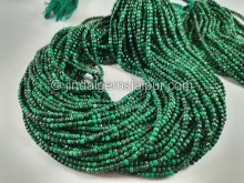 Malachite Cut Cube Beads