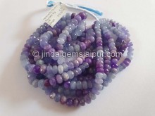 Hackmanite Faceted Roundelle Beads
