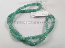 Amazonite Faceted Roundelle Beads