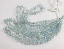 Aquamarine Faceted Drops Shape Beads