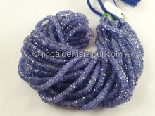 Tanzanite Faceted Tyre Beads -- TZA132