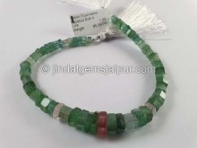 Green Tourmaline Faceted Bolt Beads -- TOURBG169 Green Tourmaline Faceted Bolt Beads -- TOURBG169
